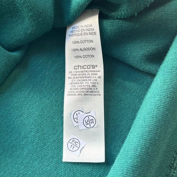 Chicos basic tank scoop neck green pink size 2 bundle new - Picture 7 of 12